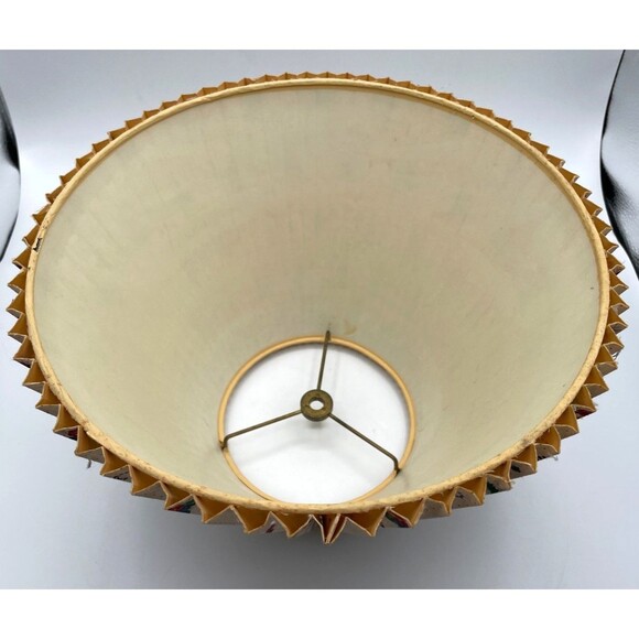 Vintage Pierre Deux Provencal Fabric Lamp Shade Hardback Pleated 12" x 9" RARE - Picture 8 of 9